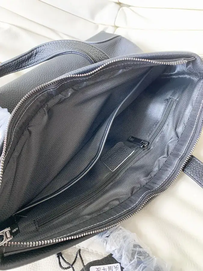 Versace New Bucket Bag in Grained Calfskin