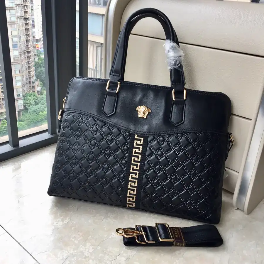 Versace Men's Business Briefcase Premium Quality