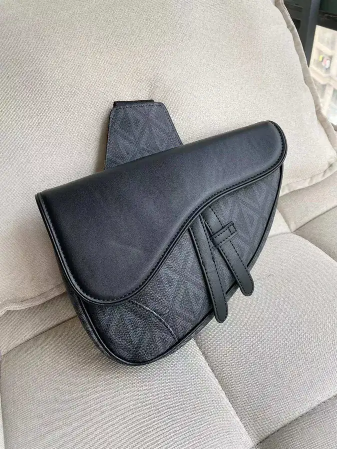 Marc Bohan Diamond Satchel in Black and Grey