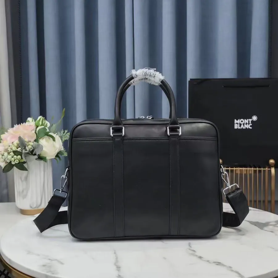 New MB M9711 Leather Briefcase