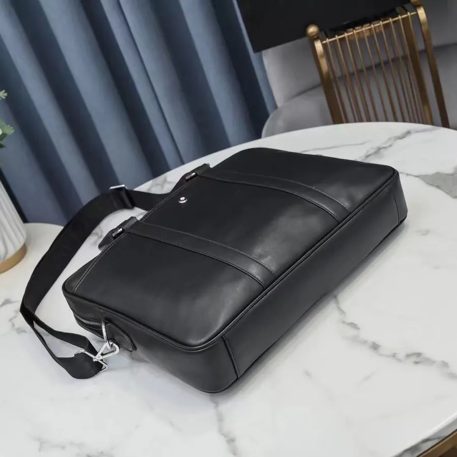 New MB M9711 Leather Briefcase