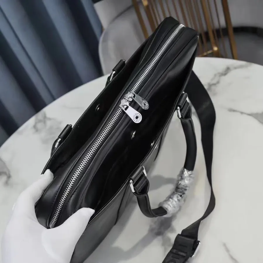 New MB M9711 Leather Briefcase