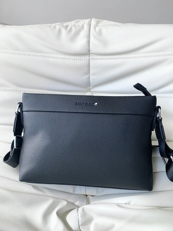 Montblanc Men's New Fashion Crossbody Bag with Classic Logo and Waterproof Fabric