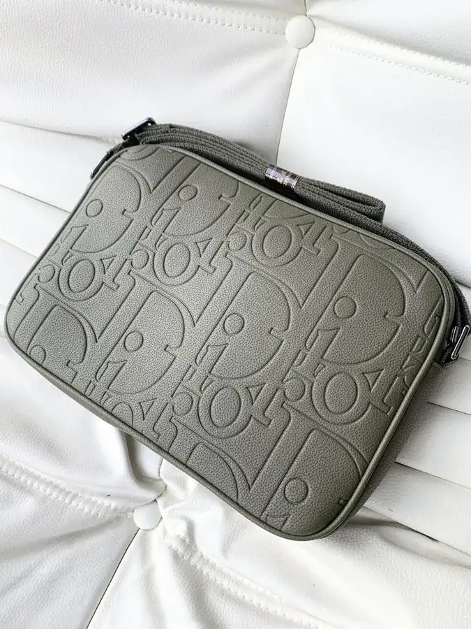 Dior Men's Crossbody Bag Premium Grained Calfskin