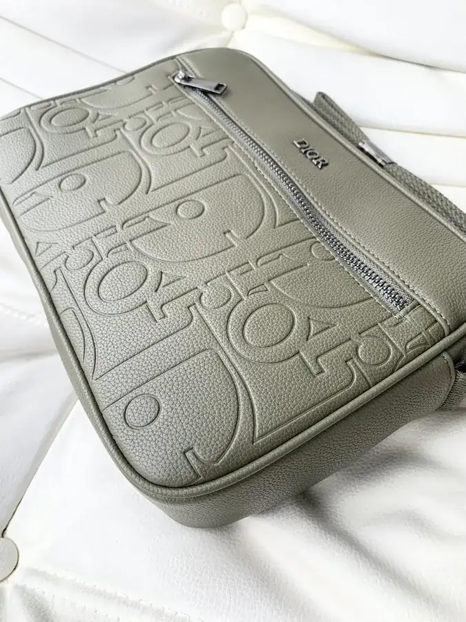 Dior Men's Crossbody Bag Premium Grained Calfskin