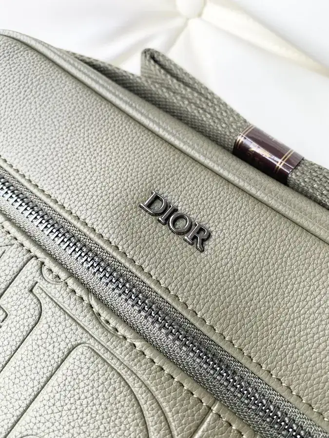 Dior Men's Crossbody Bag Premium Grained Calfskin