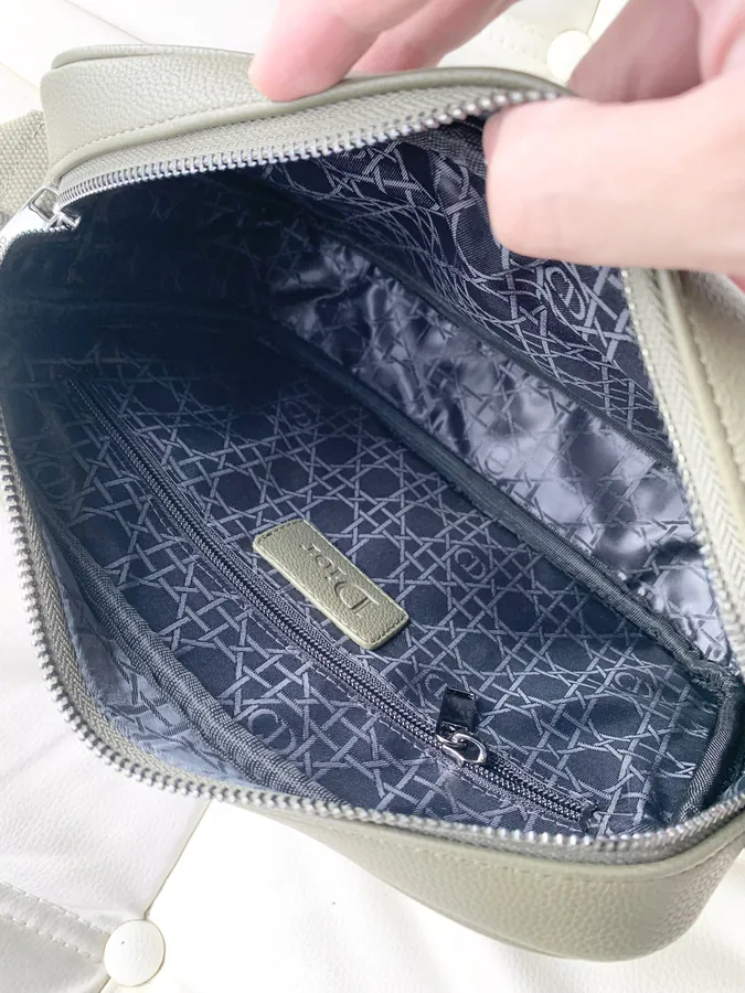 Dior Men's Crossbody Bag Premium Grained Calfskin