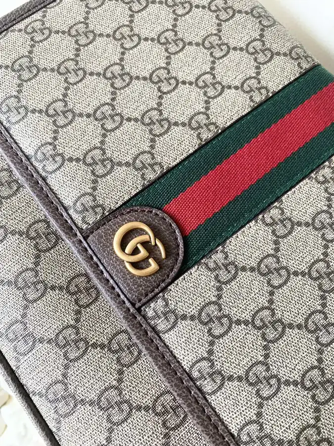 Gucci New Crossbody Bag Premium Leather and PVC Pattern