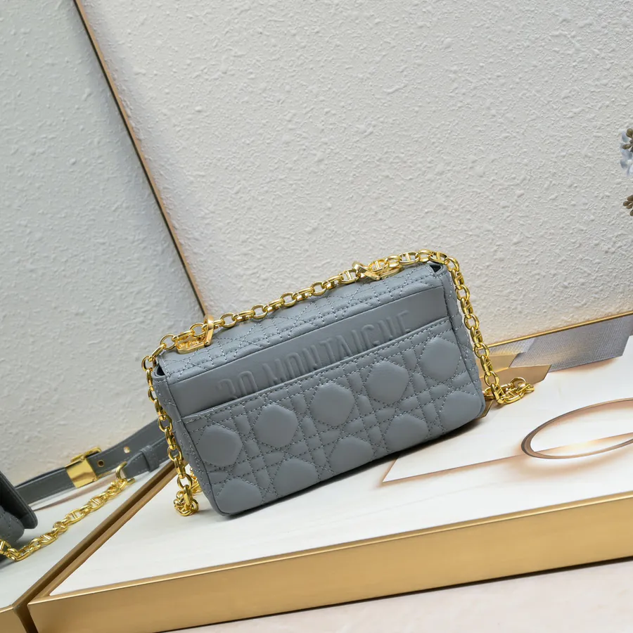 Dior Latch Five Compartment New Vine Pattern Small Calfskin Bag