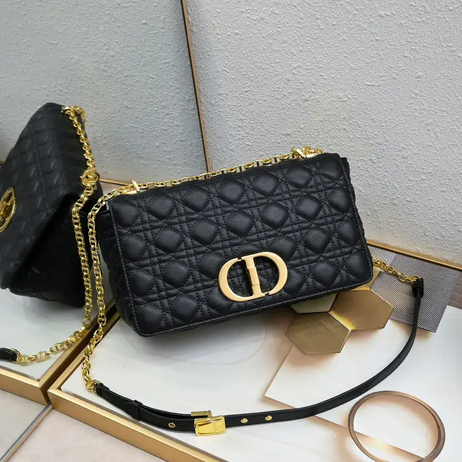 Dior Large Bucket Bag with Grained Calfskin