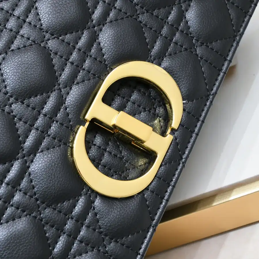 Dior Large Bucket Bag with Grained Calfskin