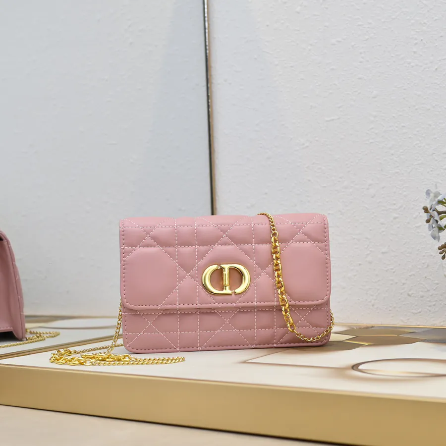 Miss Caro Chain Bag with Oblique Print