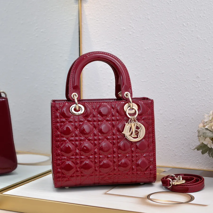My Lady 5 Compartment Glossy Pigskin Bag