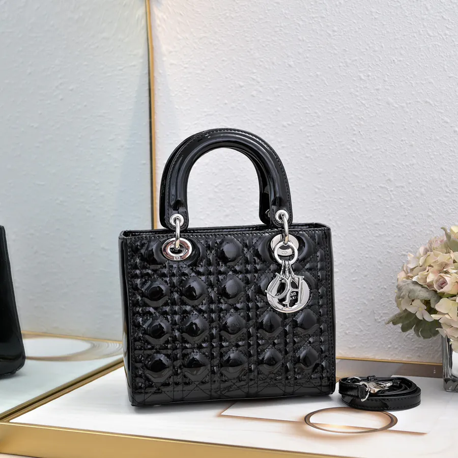 My Lady Five Compartment Glossy Calfskin Tote