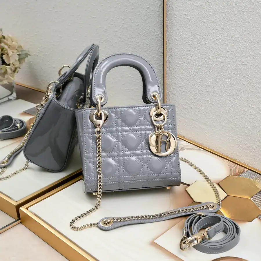 Mini Lady Classic Calfskin Crossbody Bag