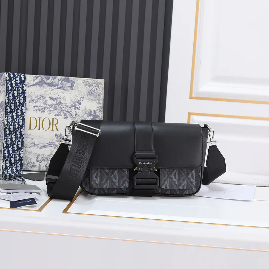 Hit the Road Handbag by Marc Bohan Black Grained Calfskin