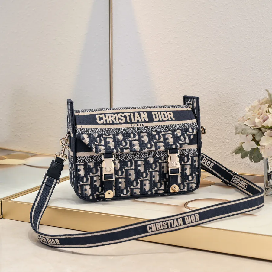 Dior Camp Embroidered Mini Messenger Bag