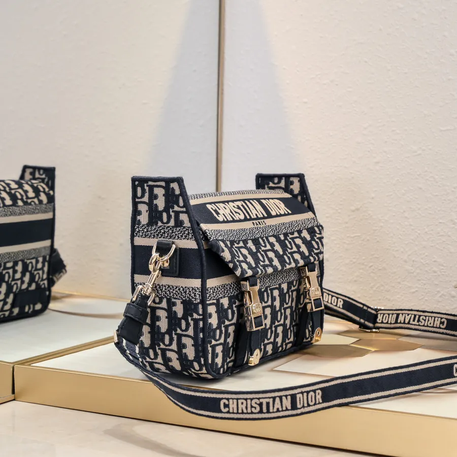Dior Camp Embroidered Mini Messenger Bag