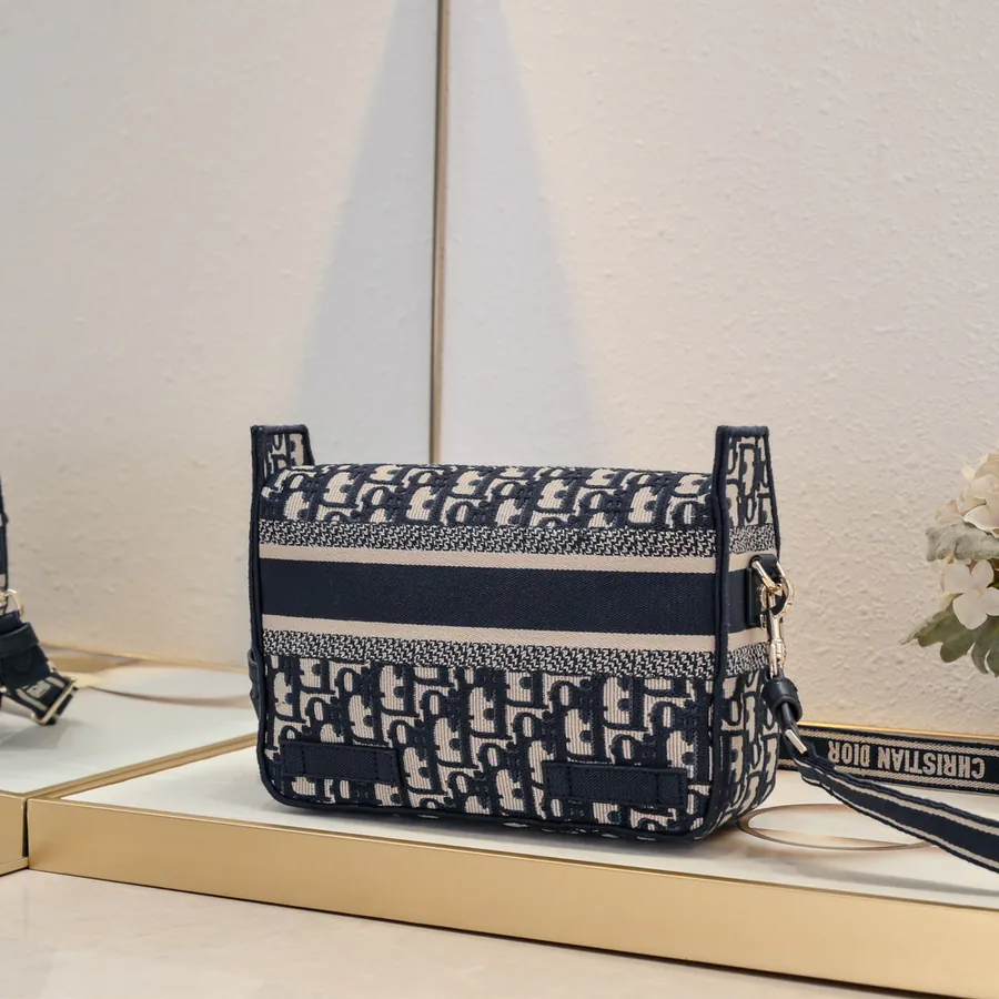 Dior Camp Embroidered Mini Messenger Bag