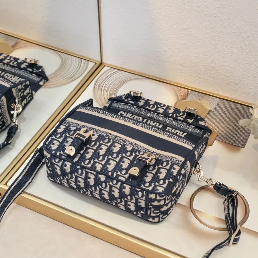 Dior Camp Embroidered Mini Messenger Bag