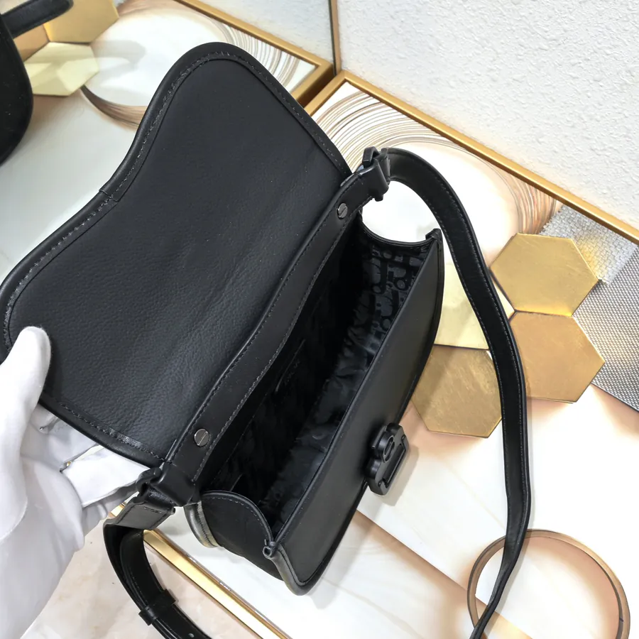 DIO.R Gallop Full Leather Messenger Bag with Box