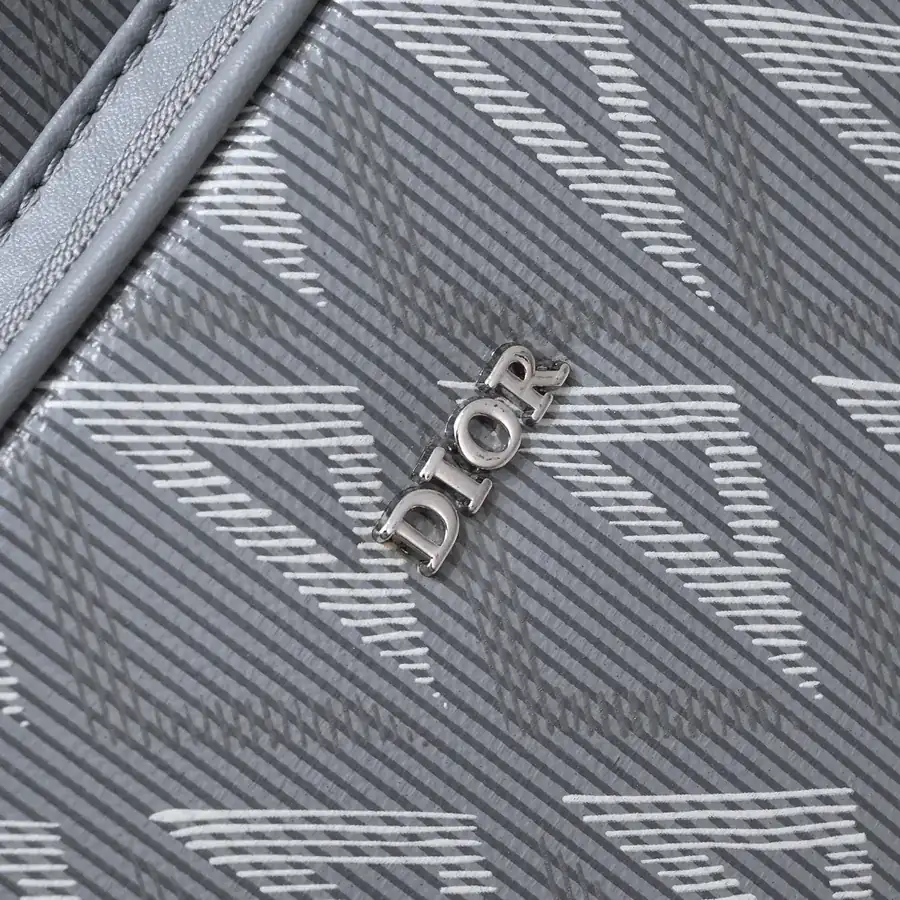 Rider Inspired Crossbody Bag with Grained Calfskin and Oblique Print