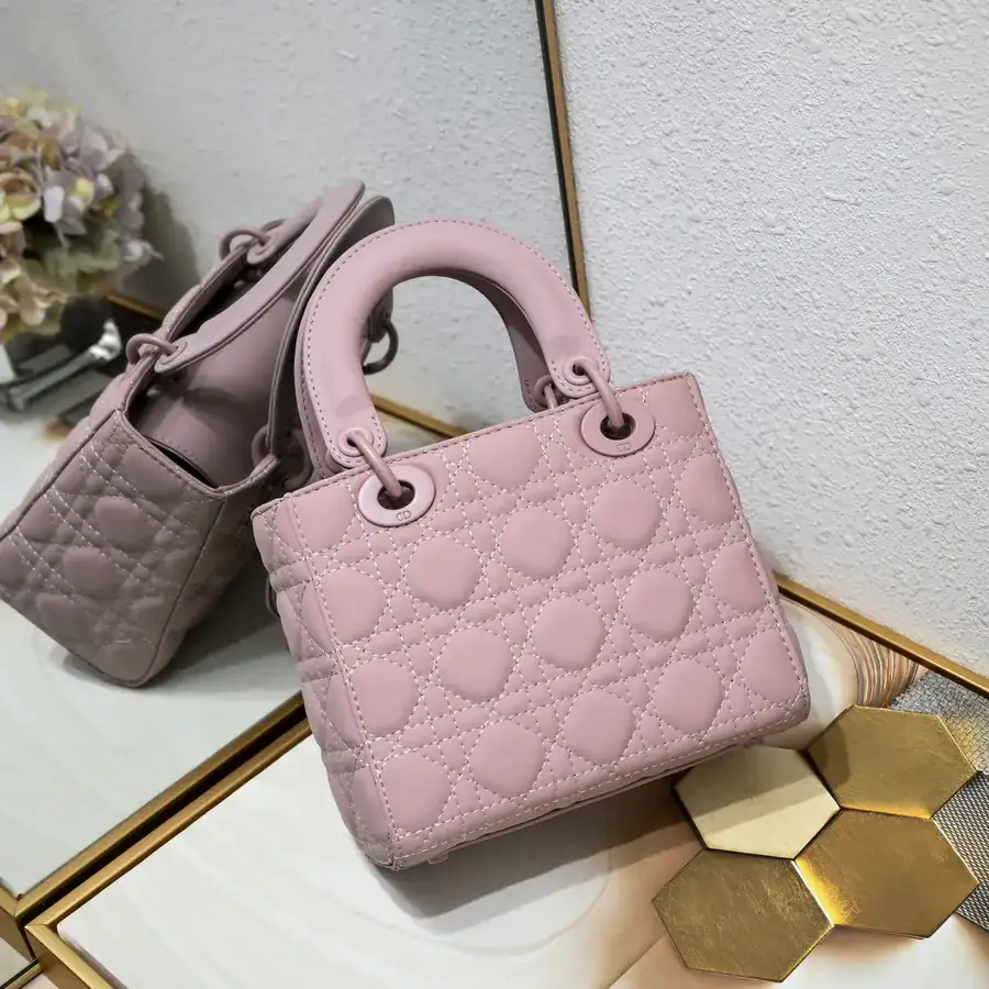 Di0r Ultra Matte Purple Calfskin Crossbody Bag
