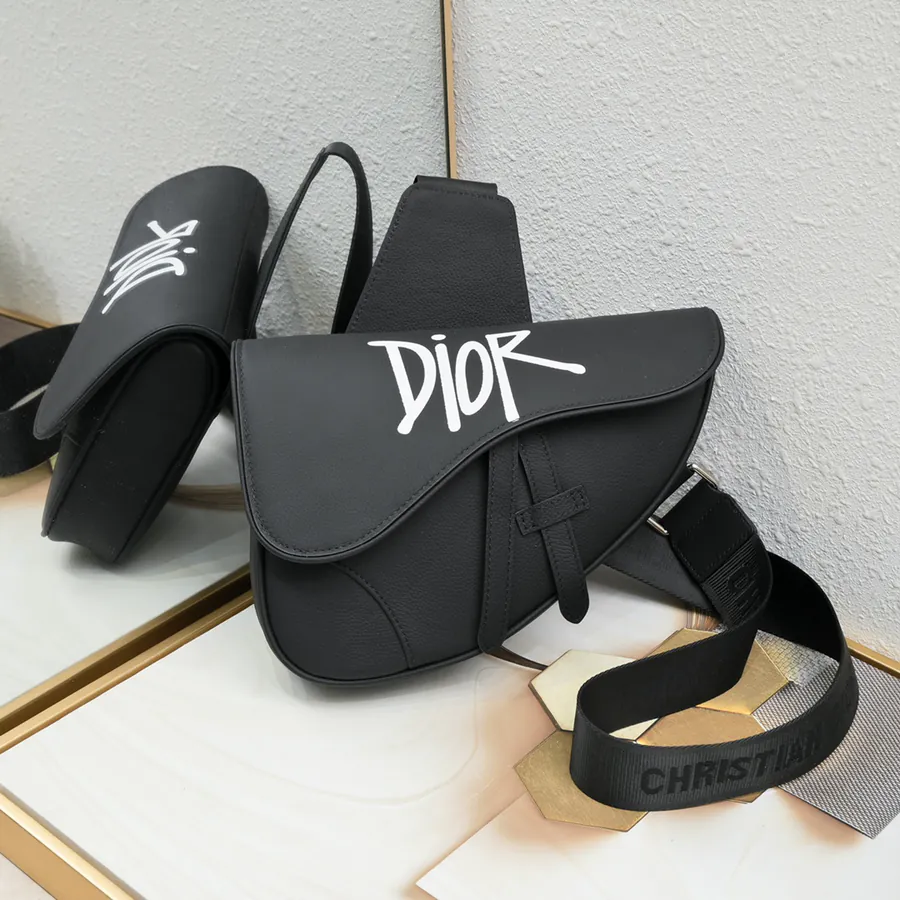 2024 Pre Fall Saddle Bag by homme Grained Calfskin