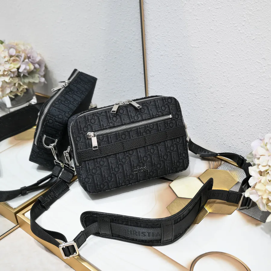 Dior Homme Camera Bag with Genuine Leather