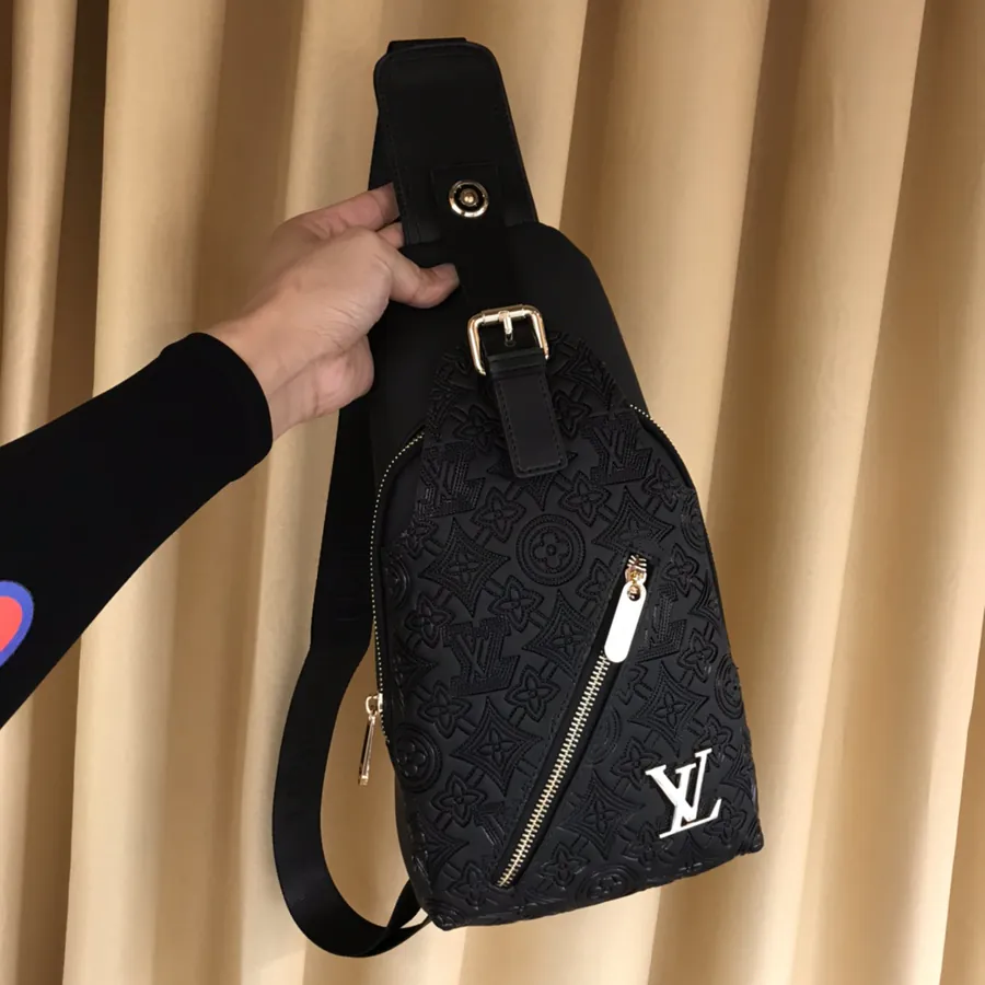 V Style Chest Bag Premium Leather, Simple Design, Sleek Look