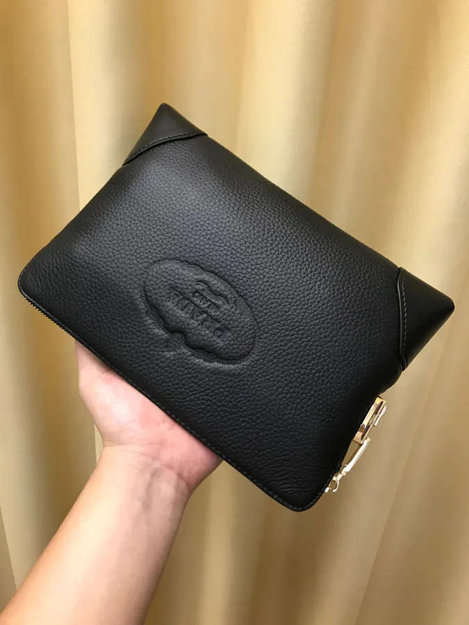 2021 P Brand New Handbag, Grained Calfskin, 27.19.5, Black
