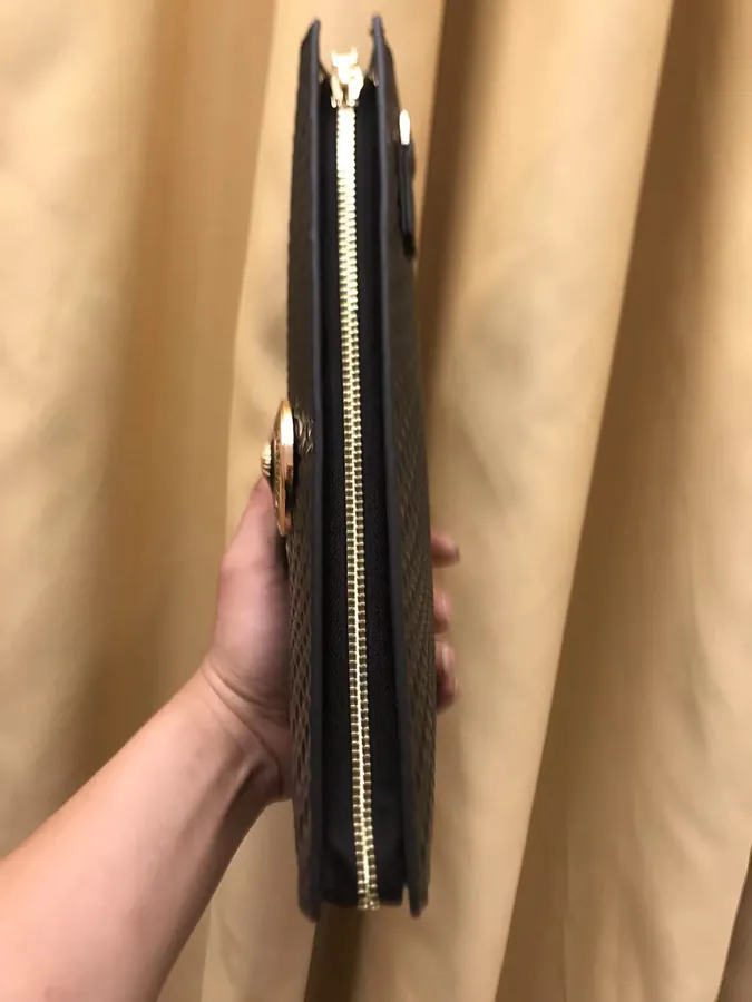2023 V Collection Handbag Exclusive Top Grain Leather with 2 Number Password Lock