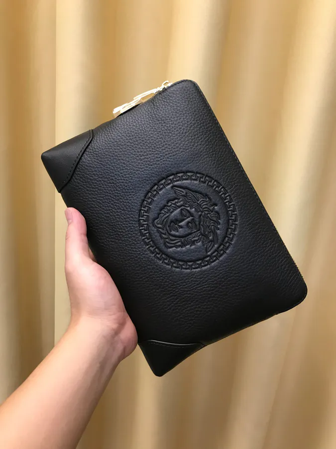 2021 New Fanja Handbag Italian Top Grain Calfskin, 27.19.5 Size, Black