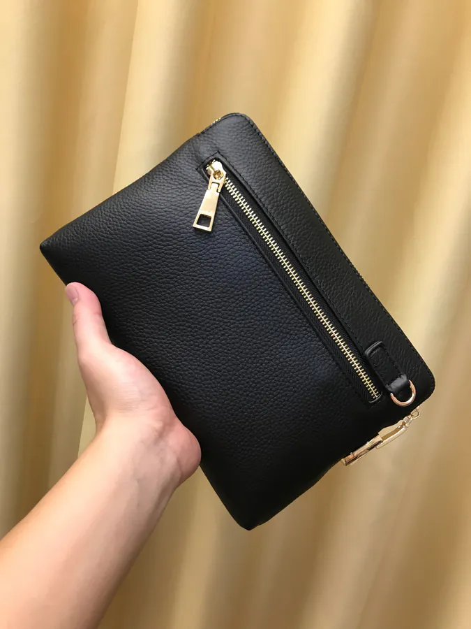 2021 New Fanja Handbag Italian Top Grain Calfskin, 27.19.5 Size, Black