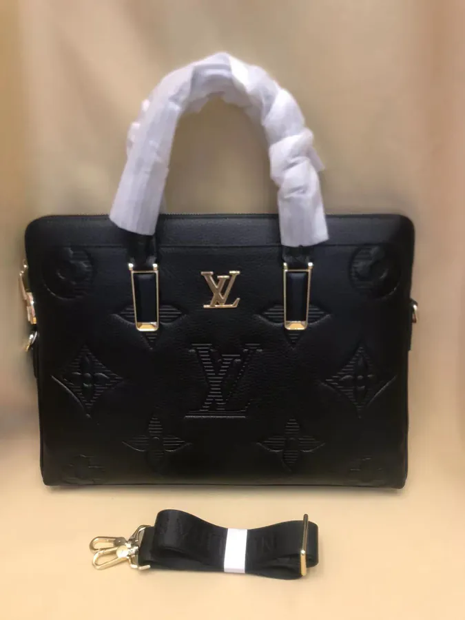 V Home Latest Men's Briefcase with Crossbody Function, Premium Genuine Leather