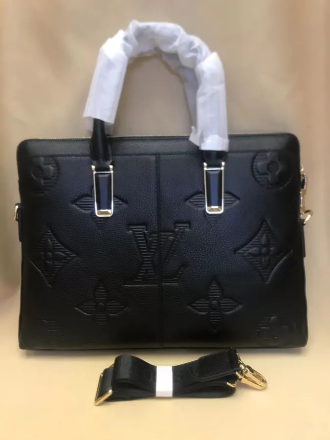 V Home Latest Men's Briefcase with Crossbody Function, Premium Genuine Leather