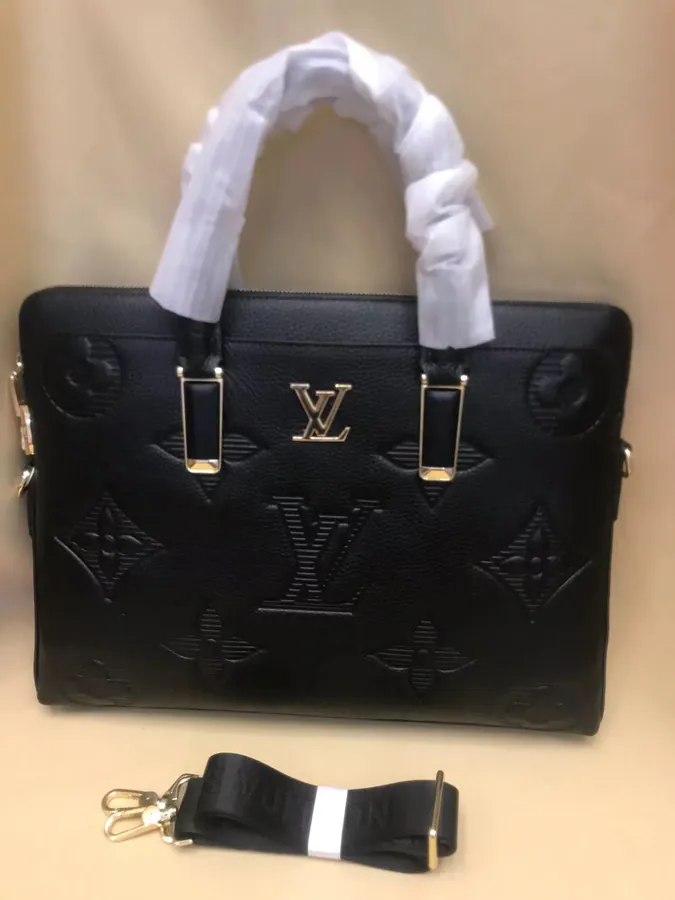 V Home Latest Men's Briefcase with Crossbody Function, Premium Genuine Leather