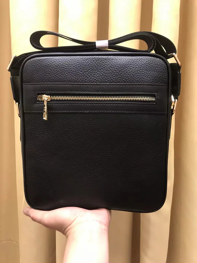 P270 P Brand Bucket Bag in Grained Calfskin