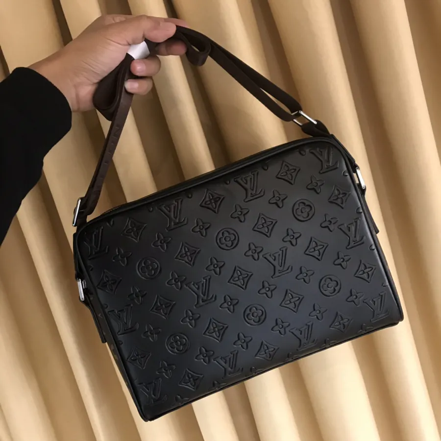P240 Luxury Crossbody Bag Premium Italian Calfskin, Brand Logo Hardware