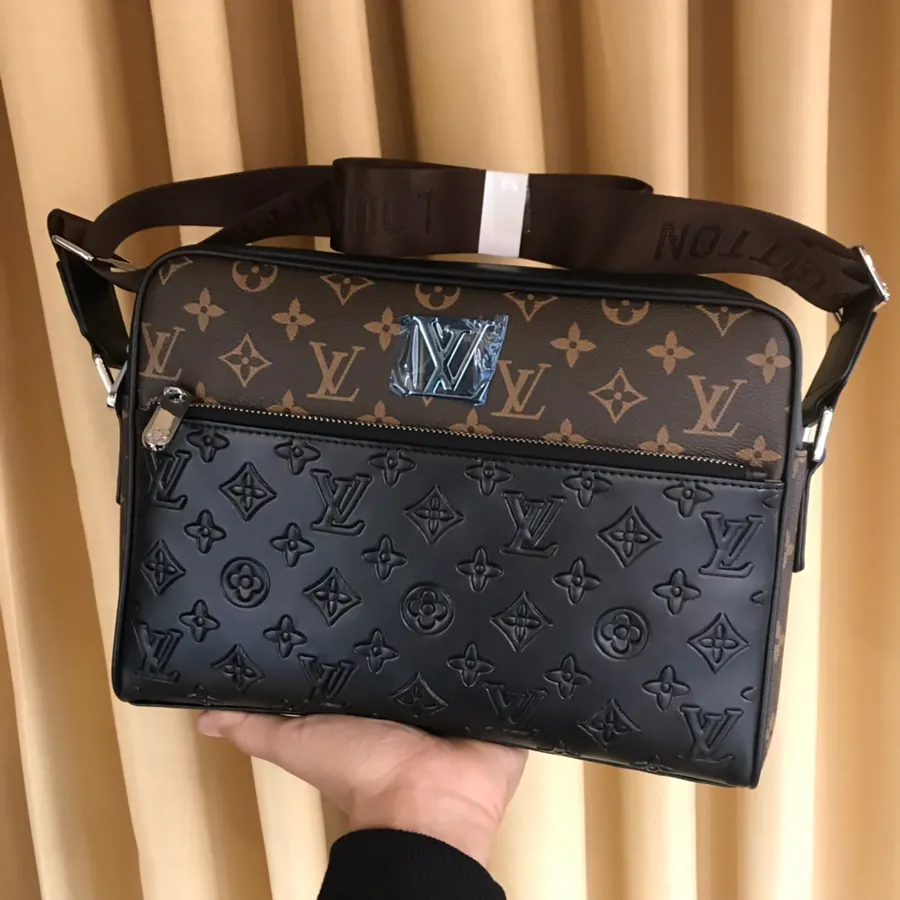 P240 Luxury Crossbody Bag Premium Italian Calfskin, Brand Logo Hardware