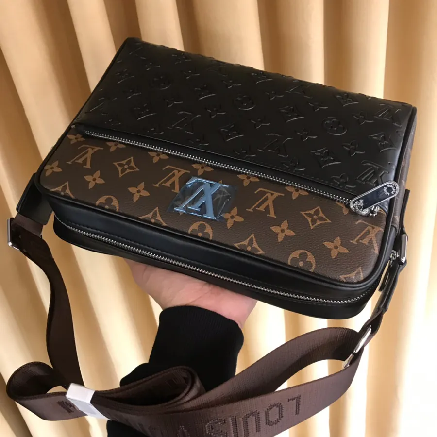 P240 Luxury Crossbody Bag Premium Italian Calfskin, Brand Logo Hardware