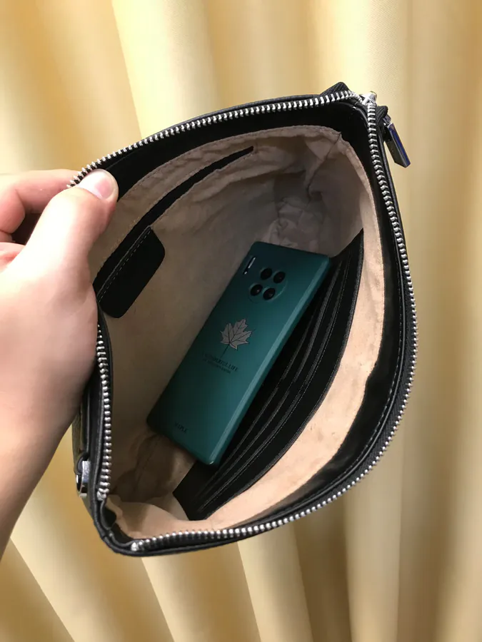 Louis Vuitton Men's Handbag with Zip Closure
