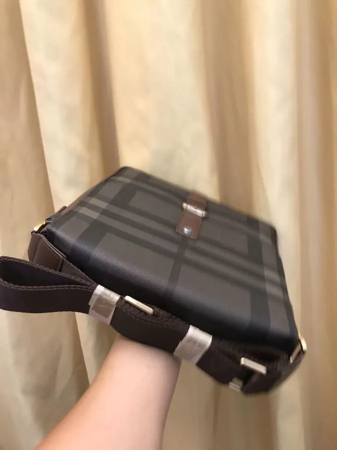 B Family 2023 New Crossbody Bag, Semi Handmade, Grained Calfskin, Classic Design