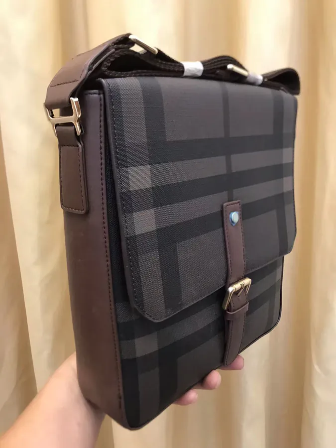 B Family 2023 New Crossbody Bag, Semi Handmade, Grained Calfskin, Classic Design