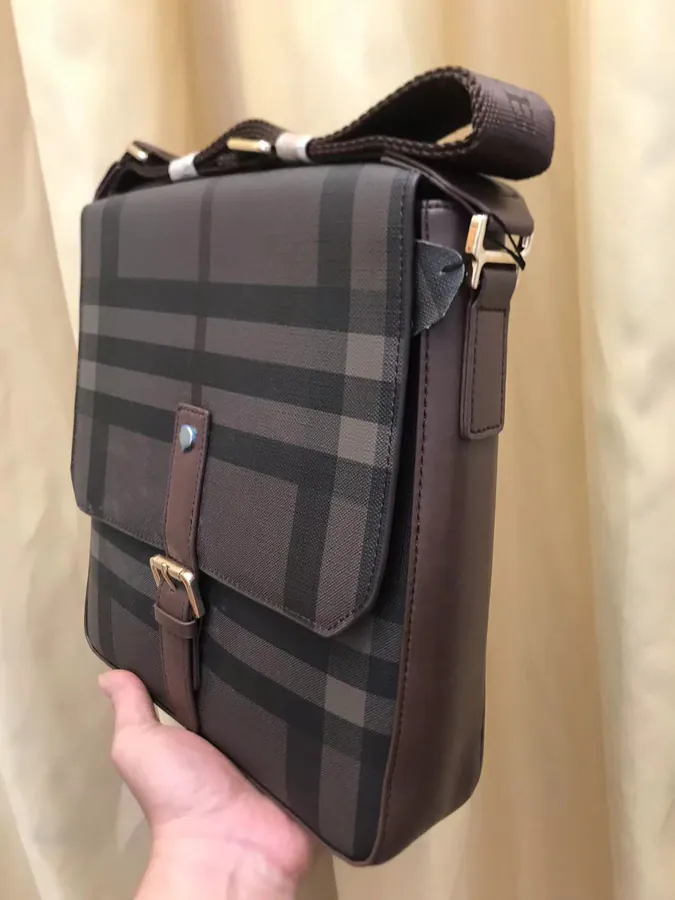 B Family 2023 New Crossbody Bag, Semi Handmade, Grained Calfskin, Classic Design