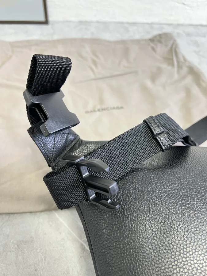 Balenciaga City Series Paris Explorer Crossbody Bag Black