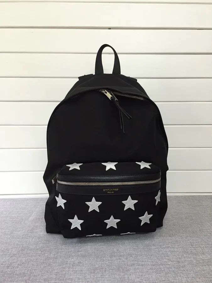 Saint Laurent City Backpack with Black Grained Calfskin