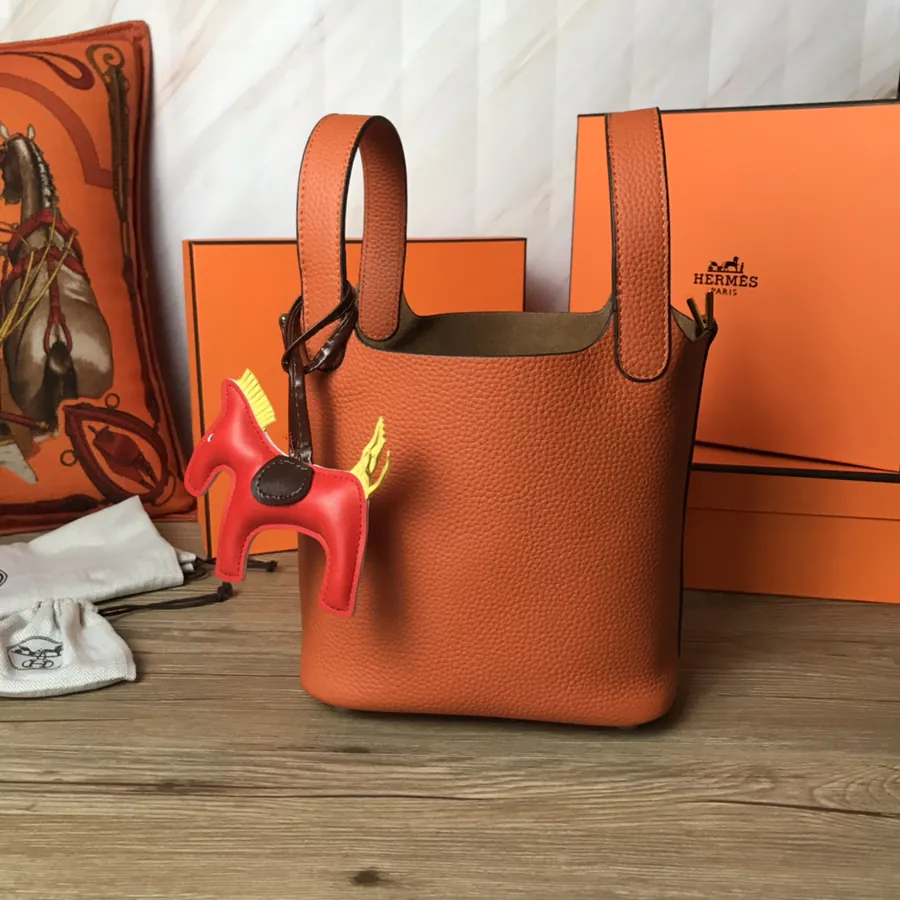 Hermes Picotin Lock in Grained Calfskin, Two Sizes