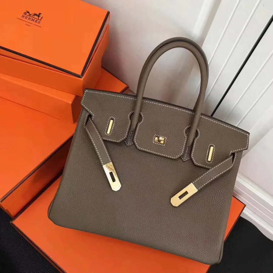 Hermès Birkin Bucket Bag in Grained Calfskin
