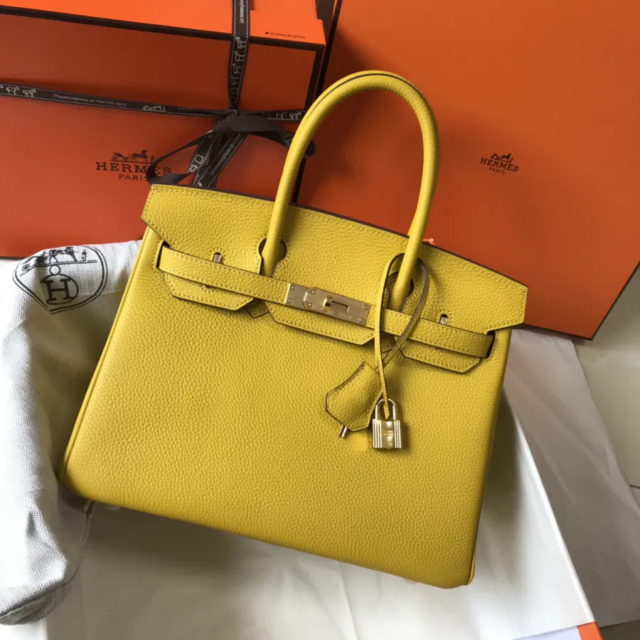 Hermès Birkin Bucket Bag in Grained Calfskin